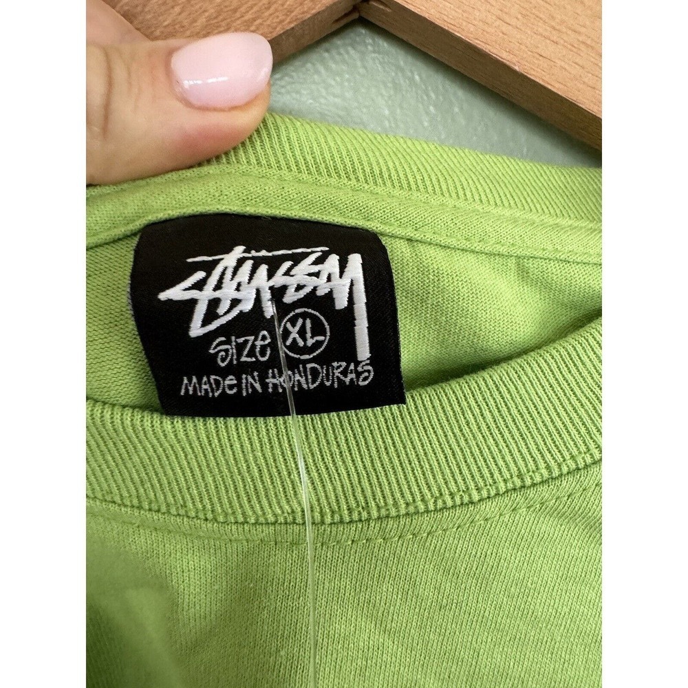 STUSSY HONOLULU HAWAII RARE LIMITED EDITION LONG SLEEVE TEE SIZE XL Green​​​ - Picture 6 of 7